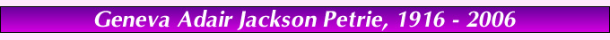 Geneva Jackson Bio Title