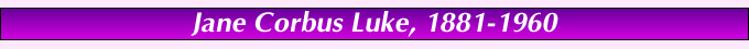 Jane Corbus Luke Bio Title