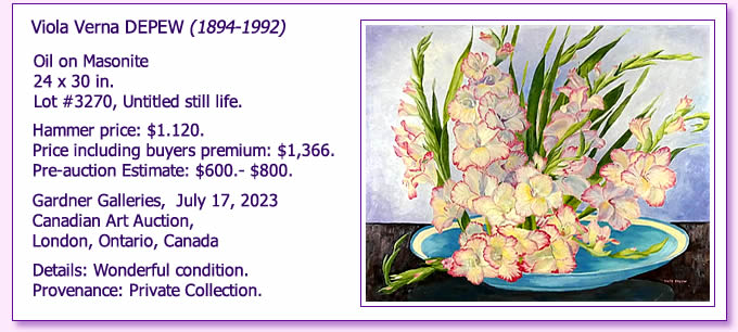 Viola Depew at auction 1