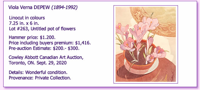 Viola Depew at auction 2