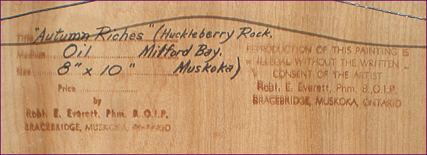 Everett Back Label