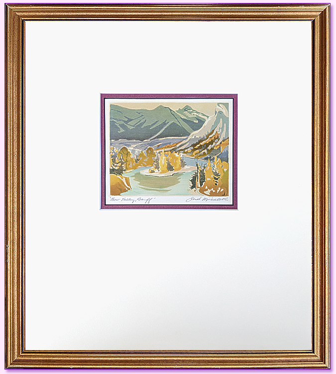 Janet Holly Middleton Serigraph Framed