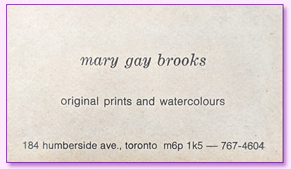 Mary Gay Brooks Card