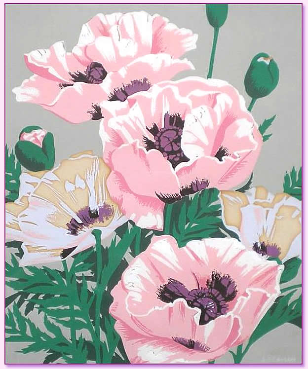 A. J. Casson Poppies Unframed