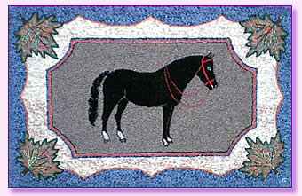 Lida Gerritsen hooked rug