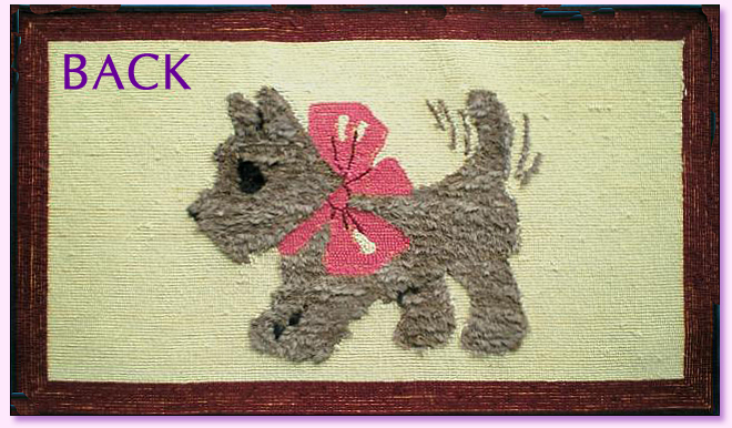 Scottie Dog Rug Back