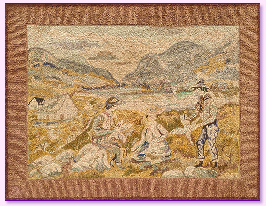 Georges Tremblay Hooked Rug