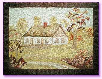 Georges Édouard Tremblay hooked rug